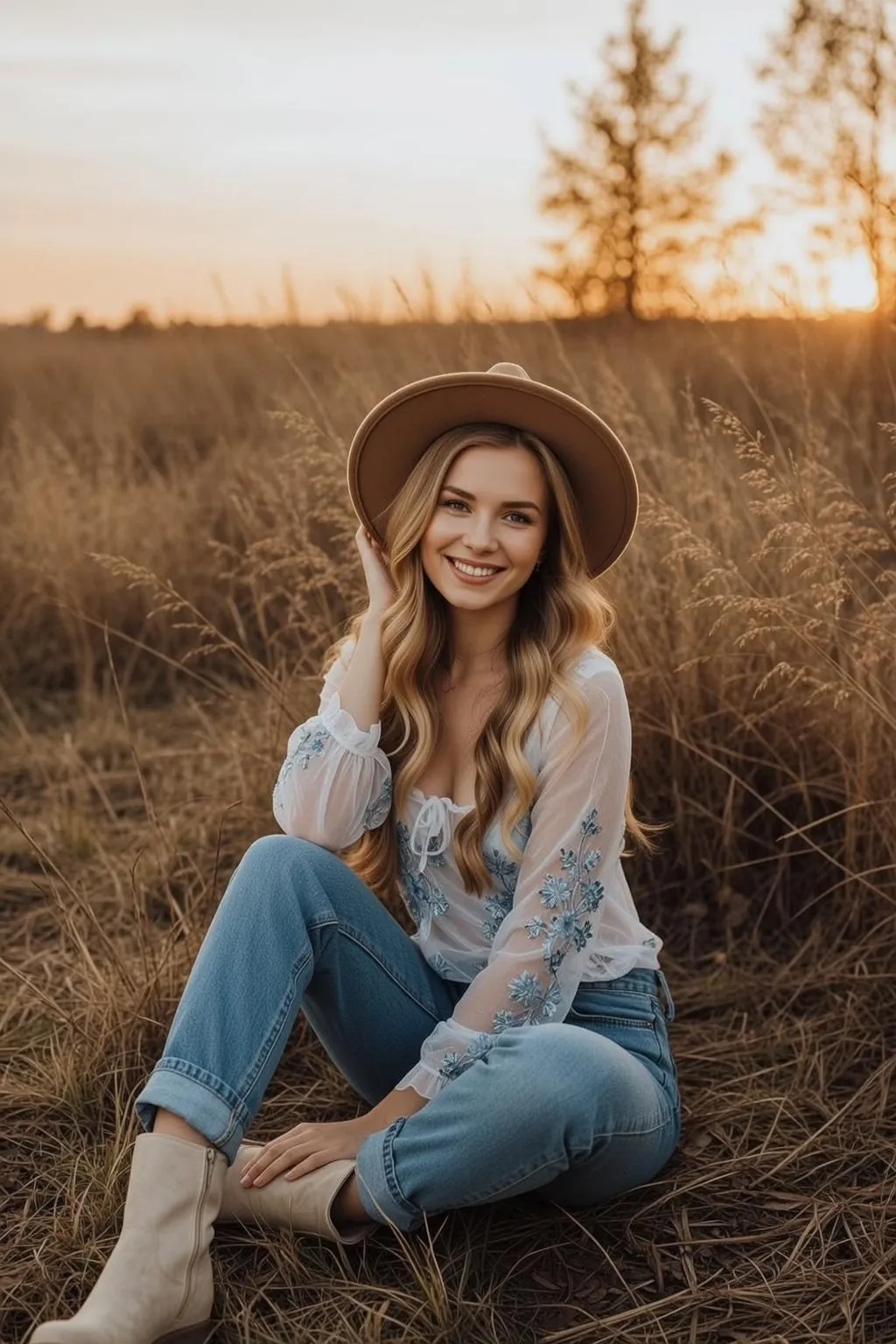 Necklace In Styled Portrait