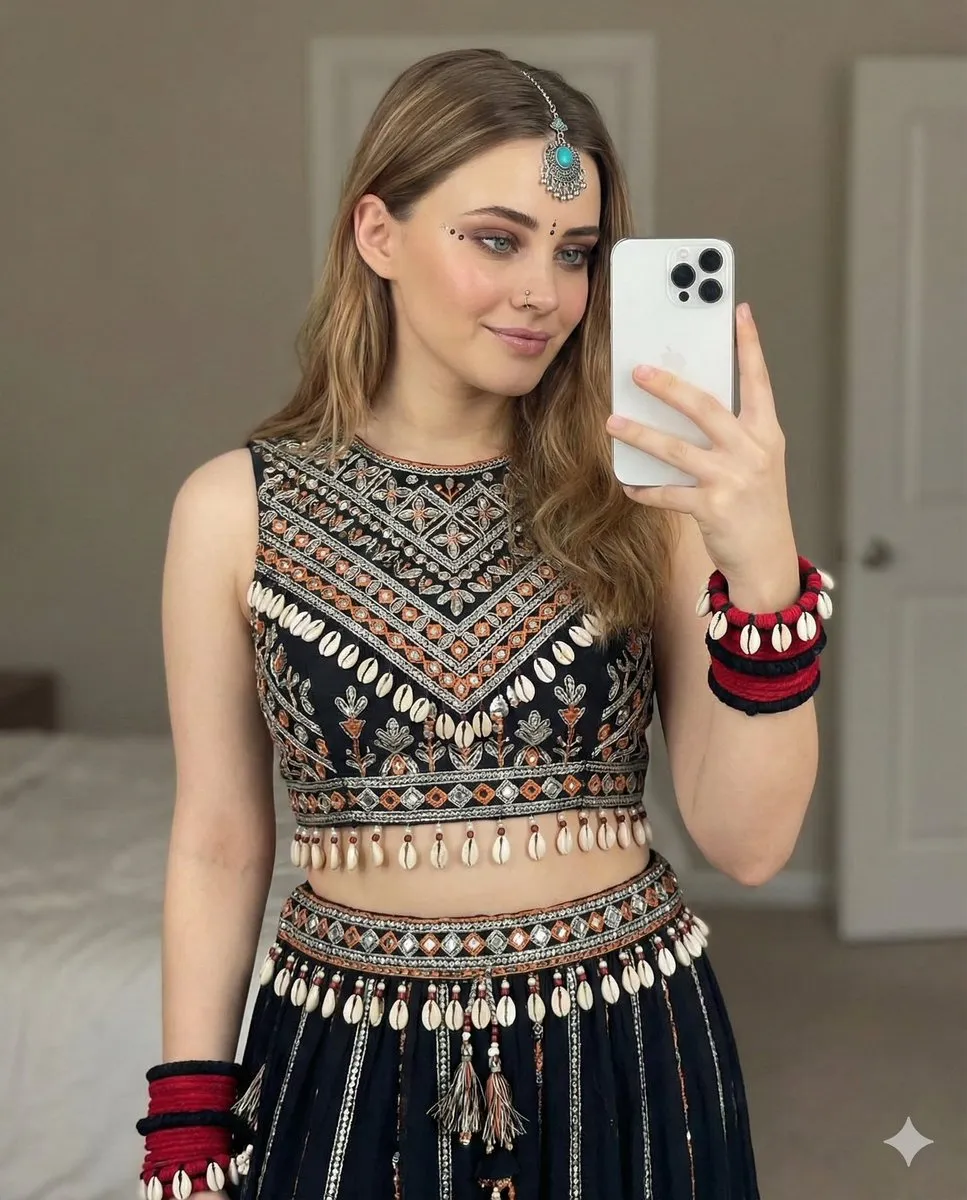 Makeup And Piercings In Bedroom Portrait