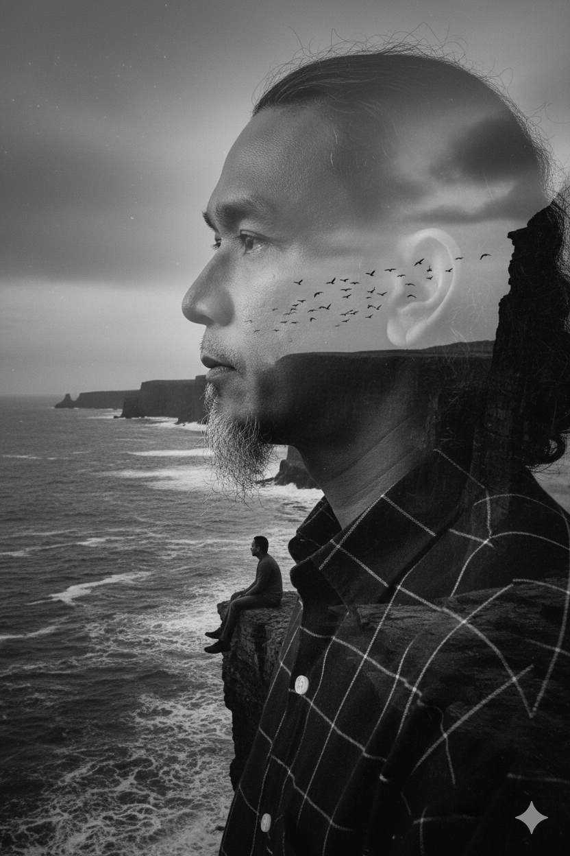 Cinematic Double Exposure Portrait
