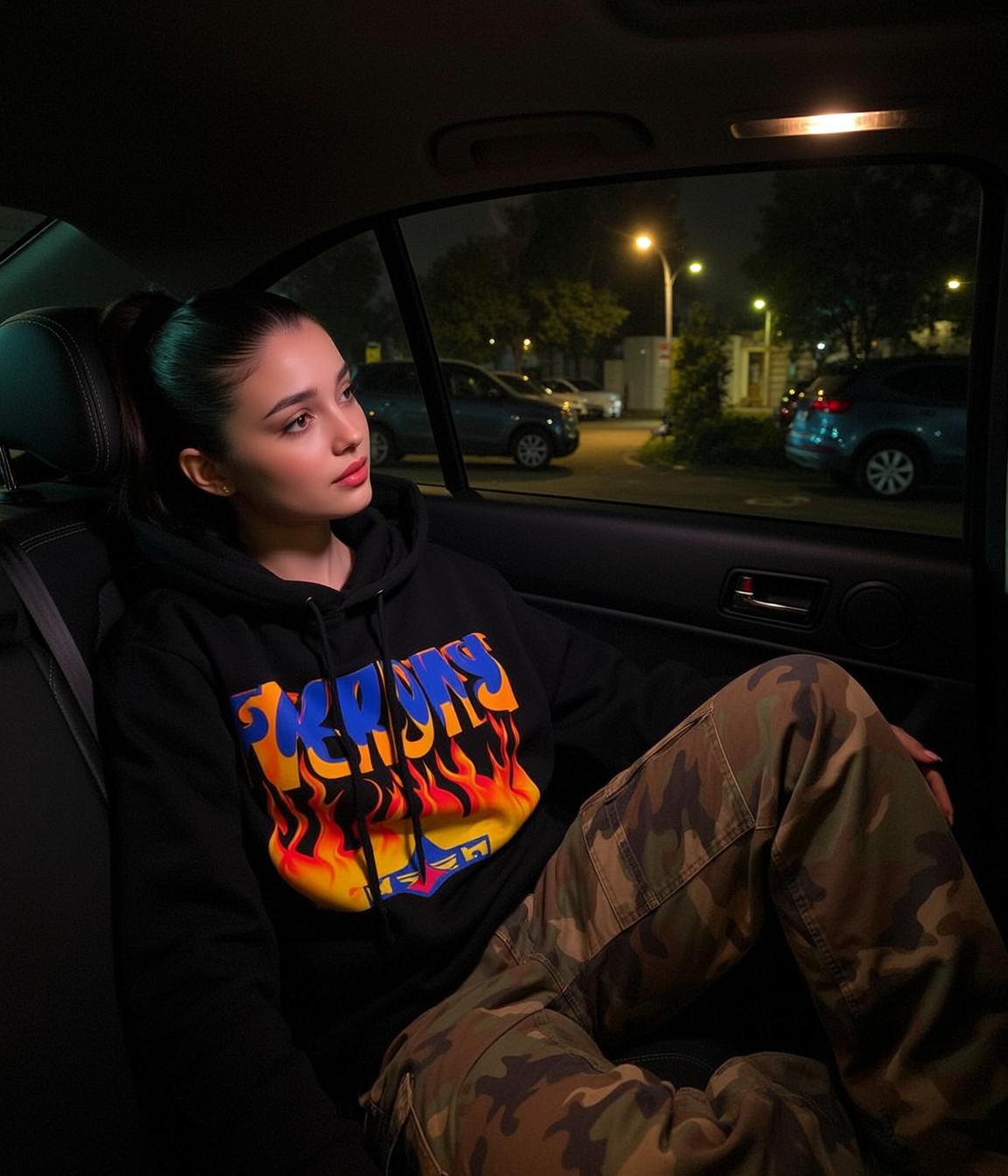 Car Window Side Glance Portrait