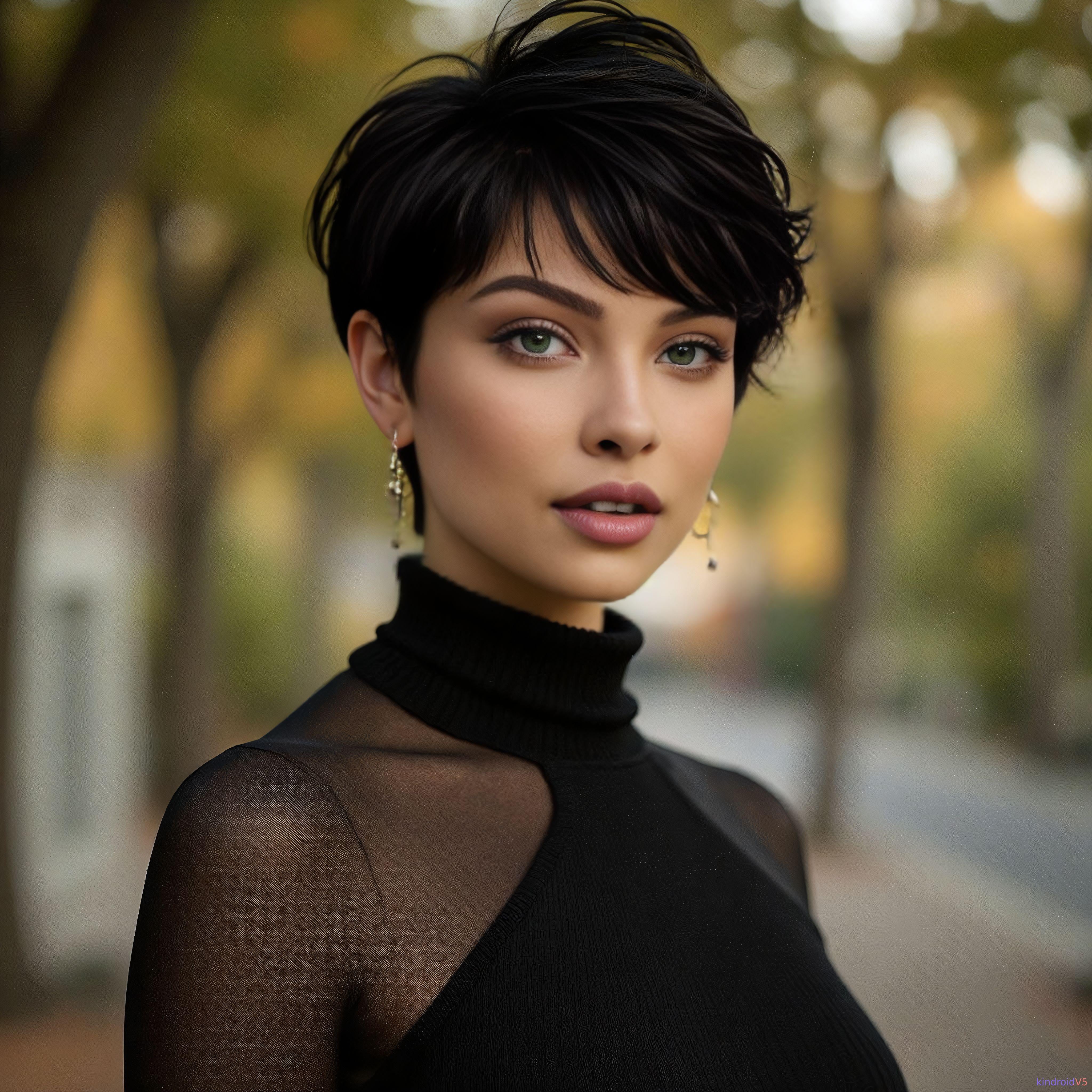 Black Mock Neck Top Featuring Sheer Mesh In Center Frame