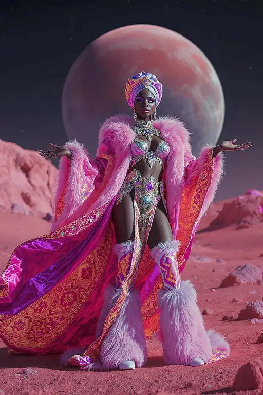 Futuristic Persian Mars Fashion