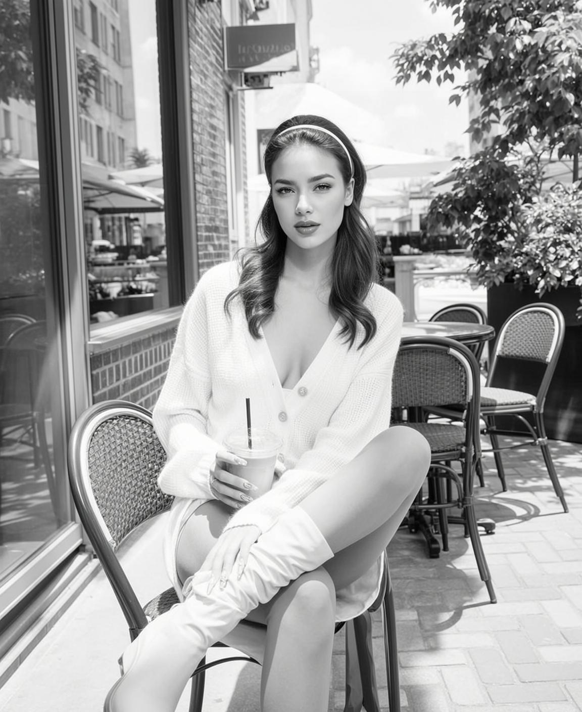 Explore Seated Wicker Chair Outdoor Cafe Her