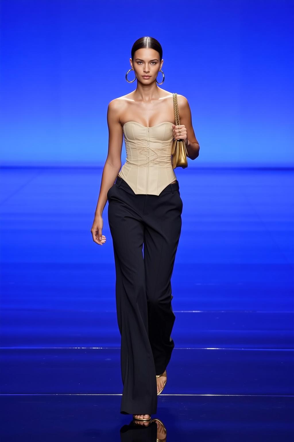 Fashion Week Young Pulled Back Bun Light