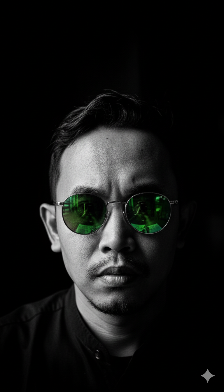 Man In Sunglasses Black And White