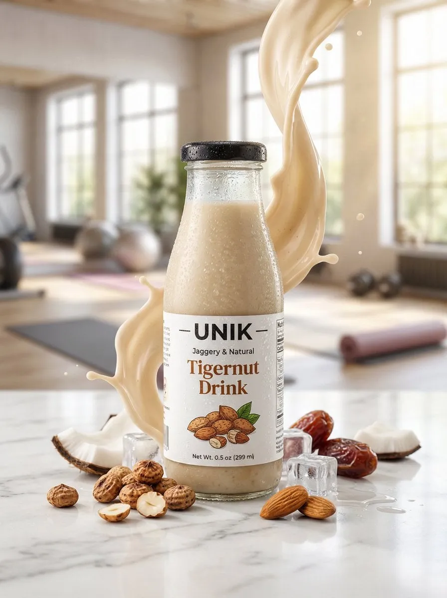 Jaggery Tigernut Drink Advertisement Fitness Studio