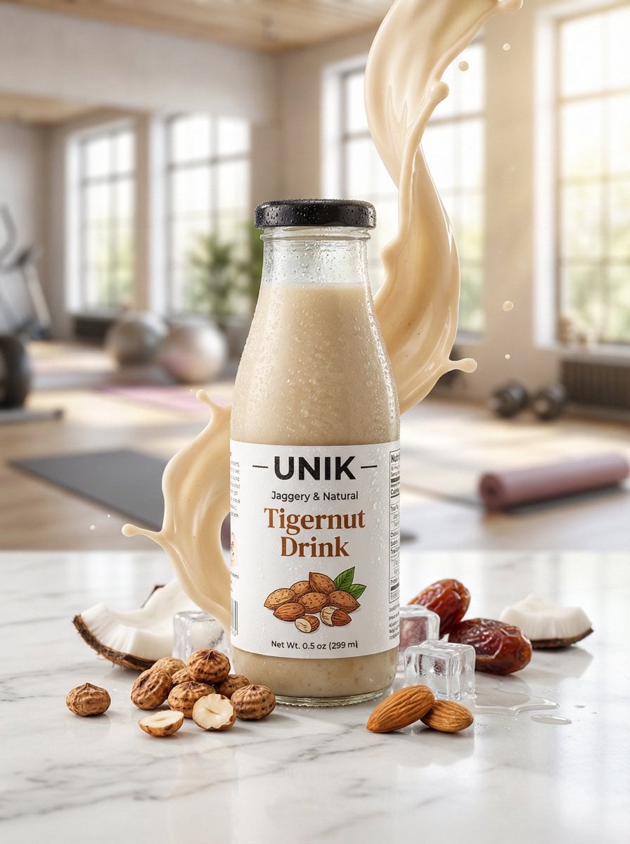 Jaggery Tigernut Drink Advertisement Fitness Studio