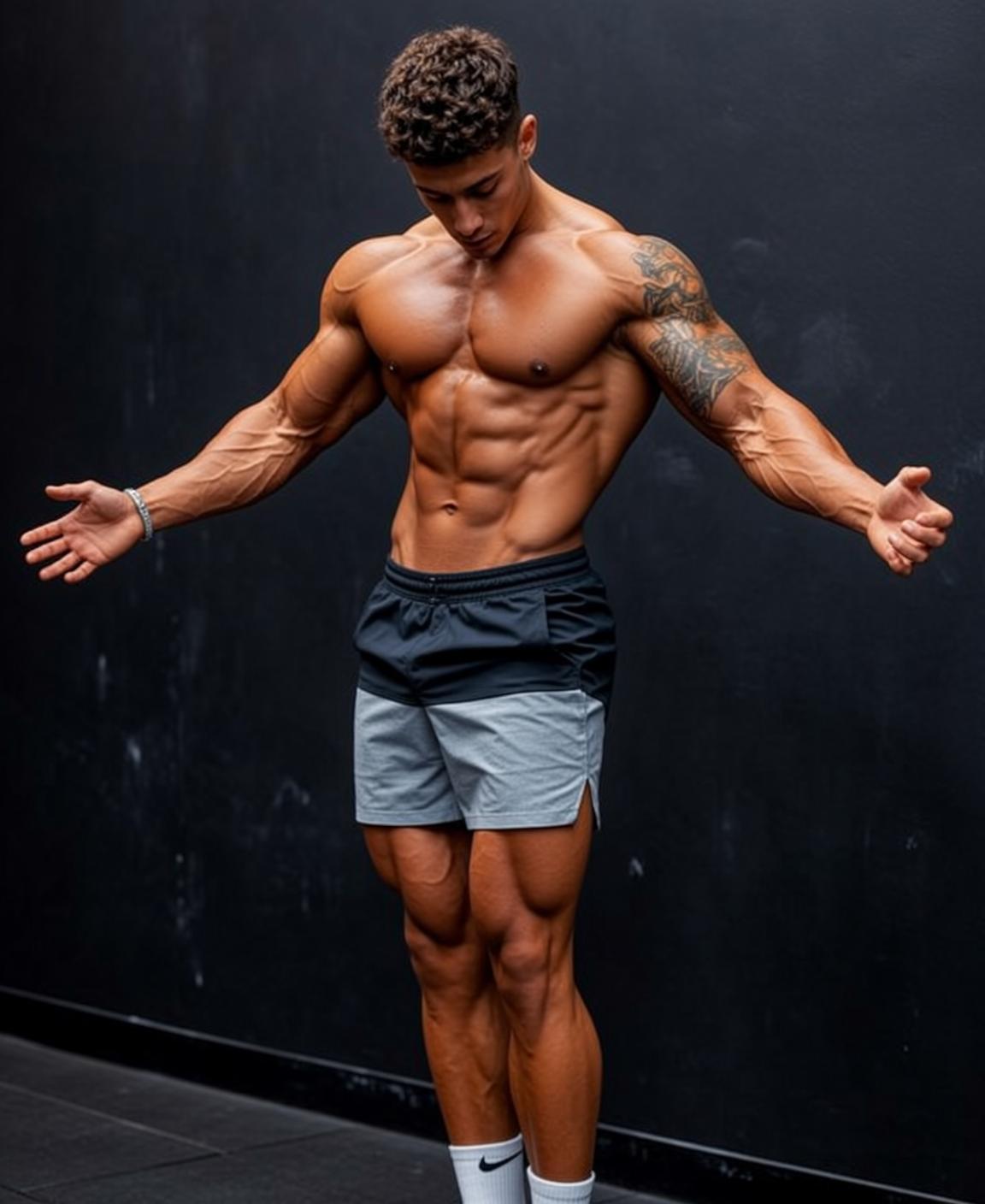 Outstretched Arms Gym Shadows