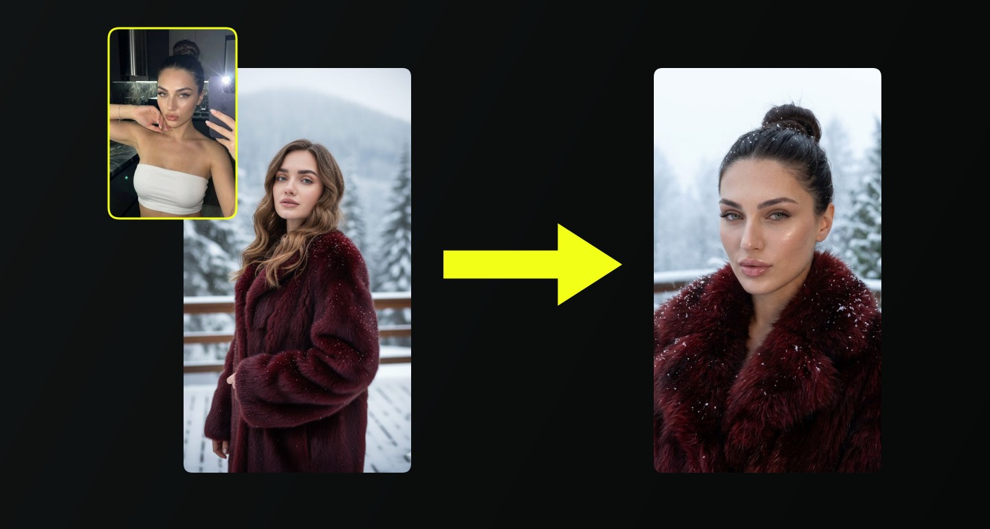 Lily remix walkthrough for Snowy Mountain Winter Portrait