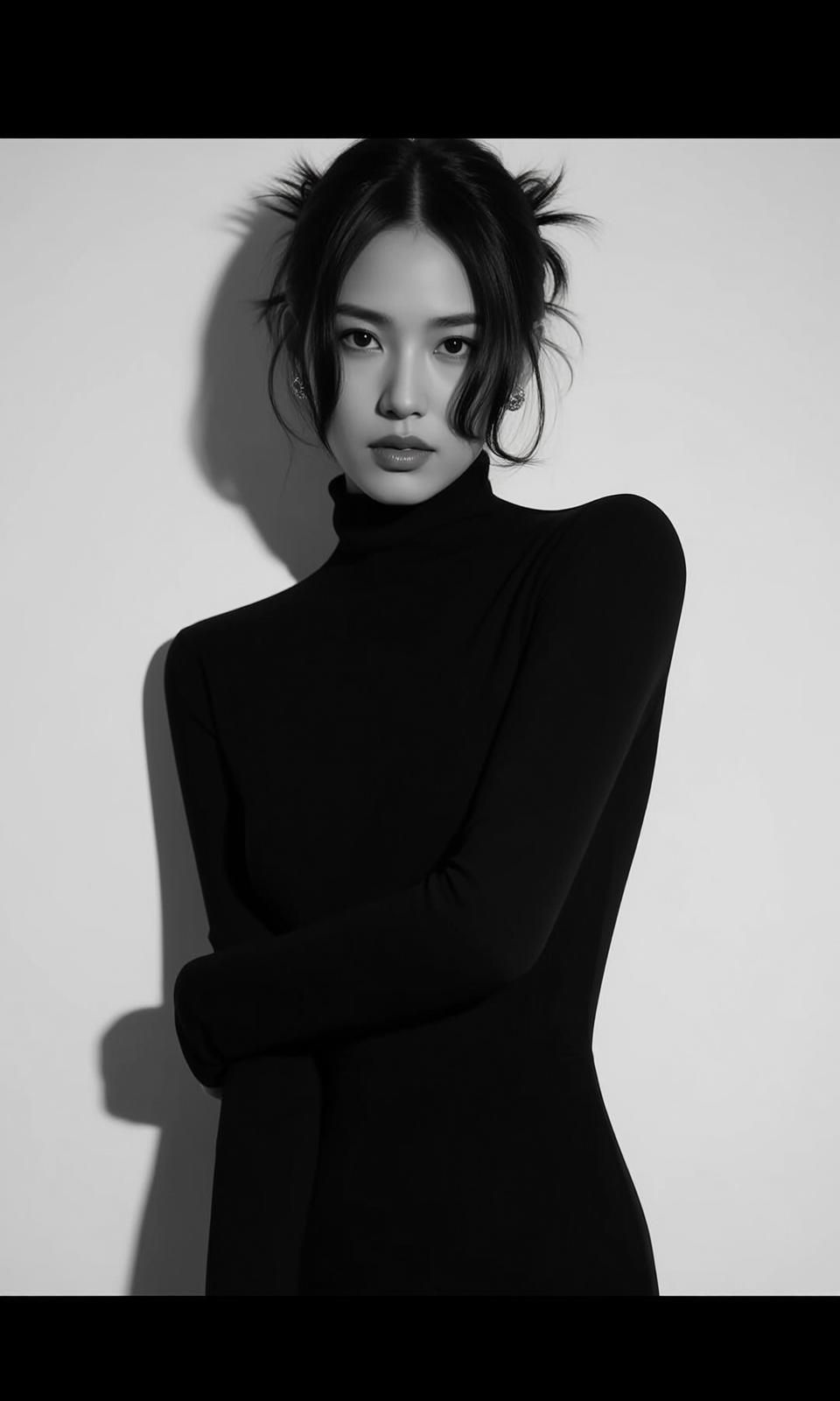 Luxury Young Dark Styled Messy Buns Loose