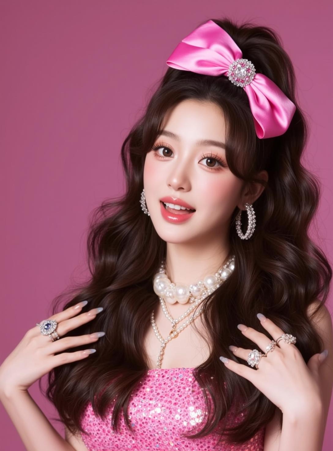 Pink Sequin Bow Studio
