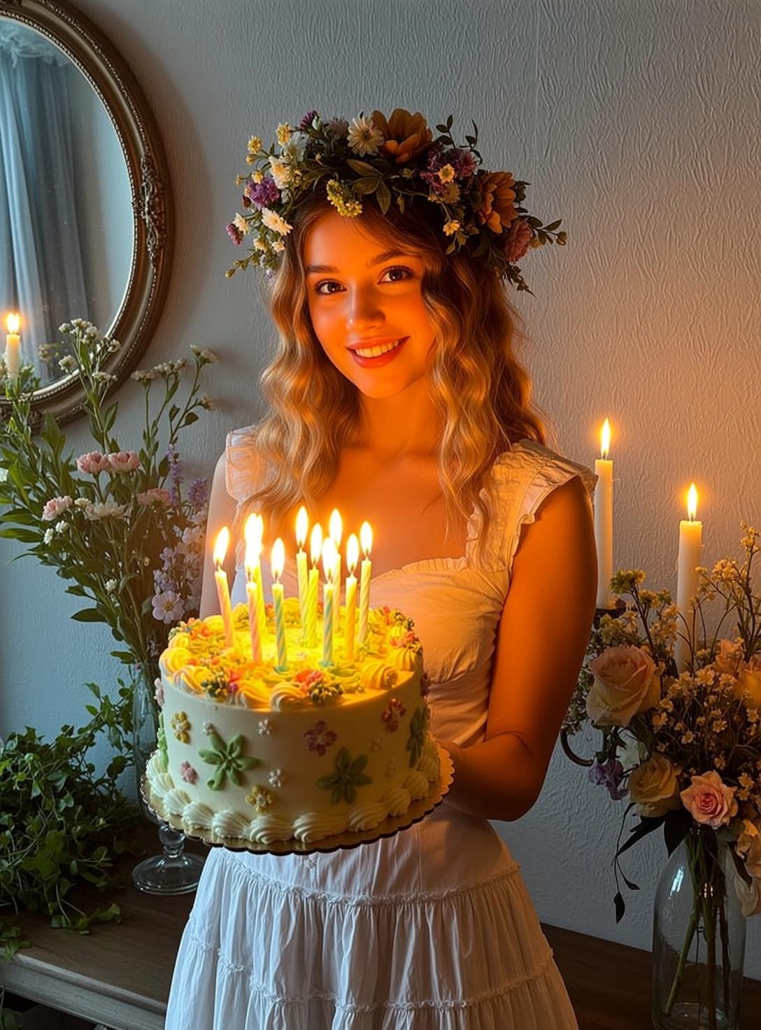 Candlelit Birthday Cake Dress