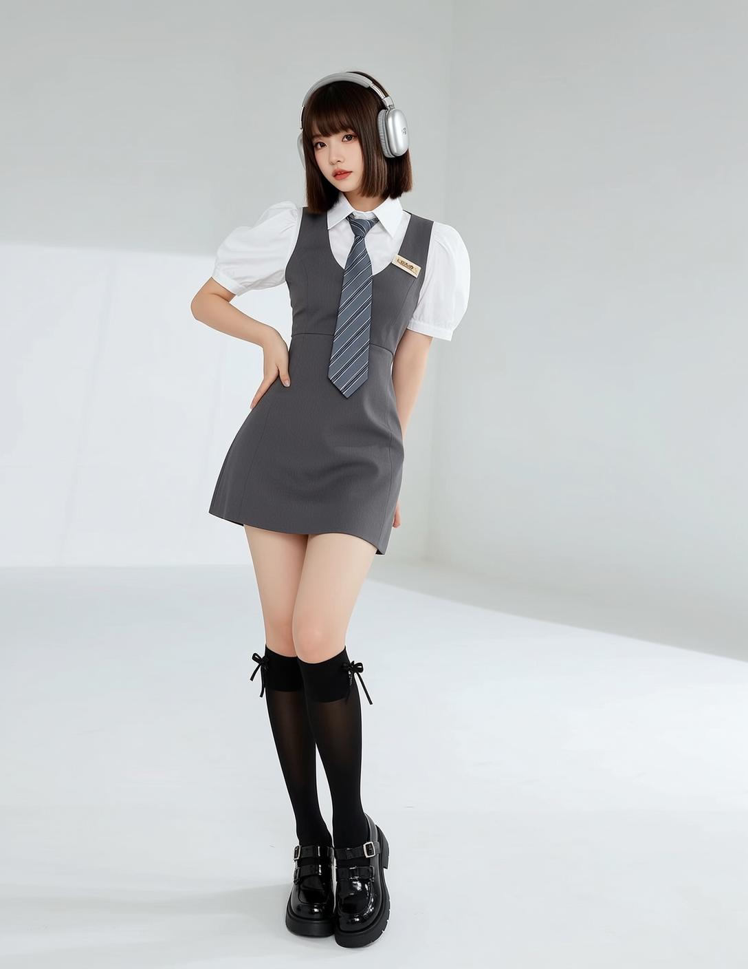 Coquettecore Stands Her Body Angled Slightly Left
