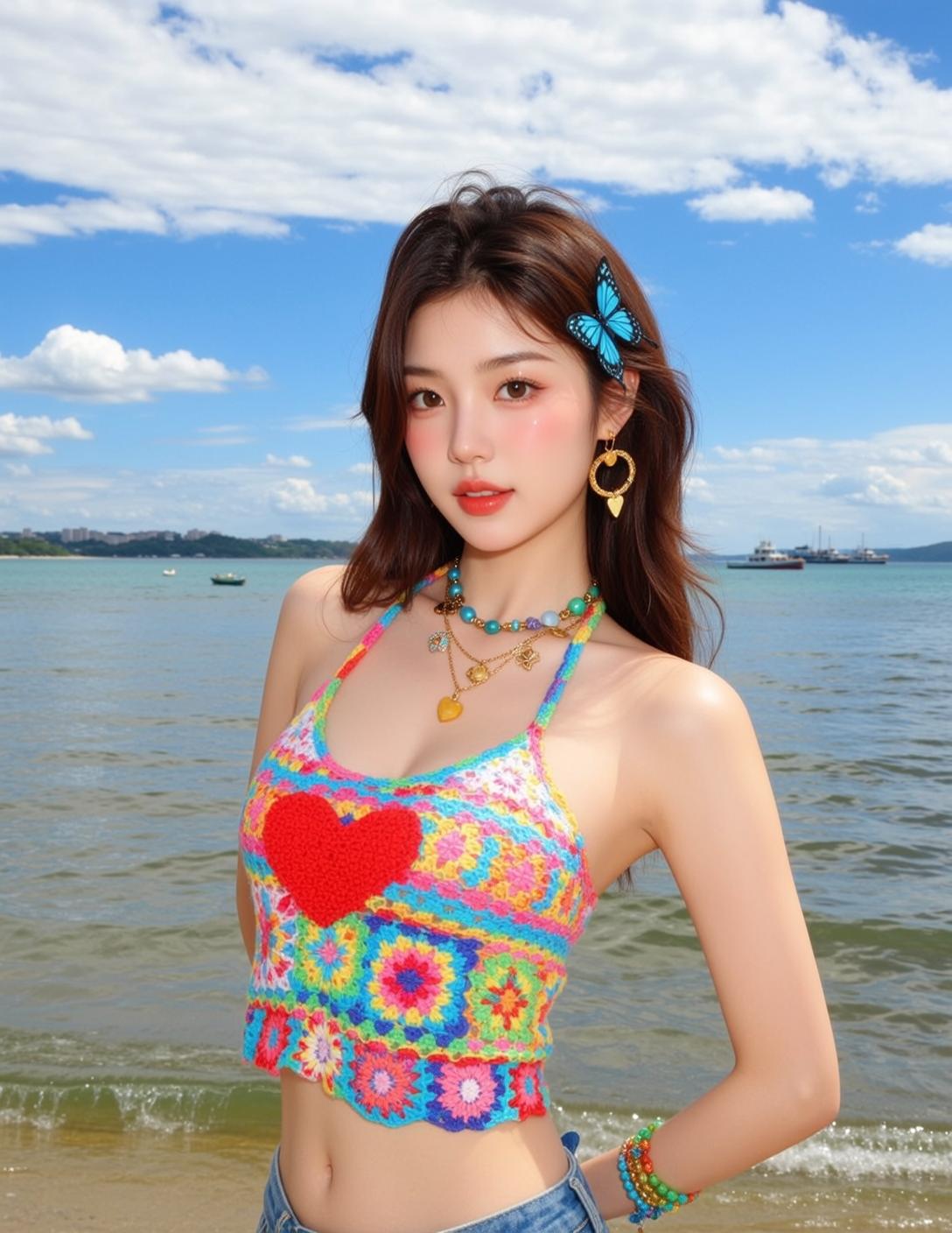 Crochet Beach Portrait
