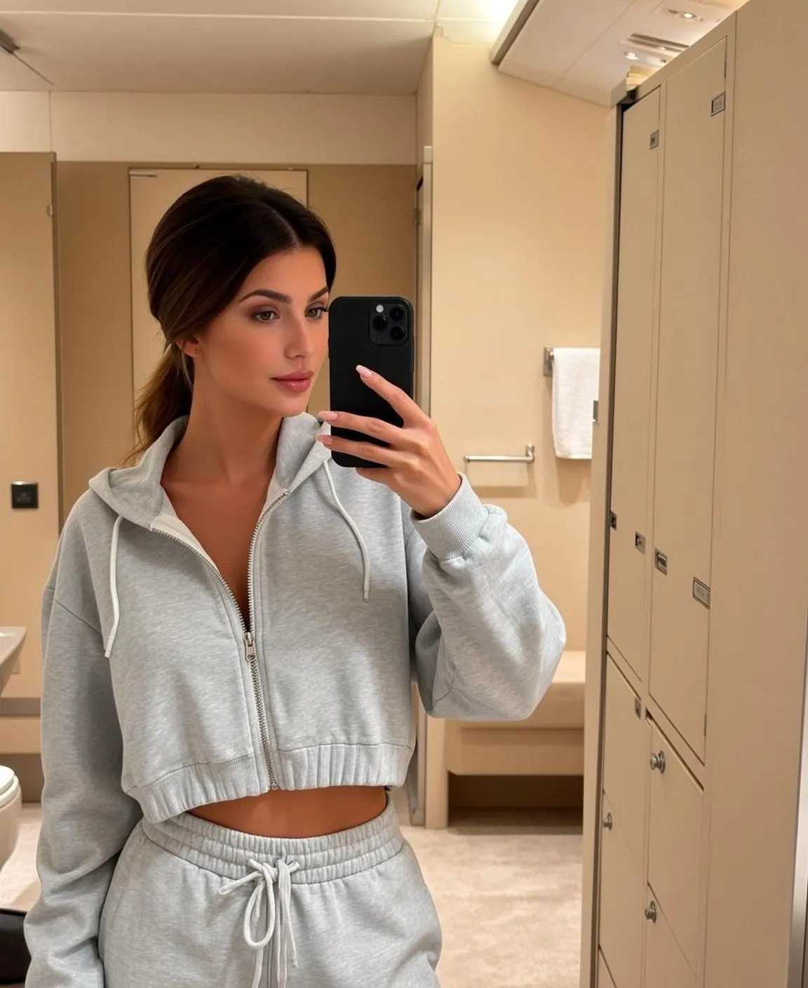 Makeup In Mirror Selfie