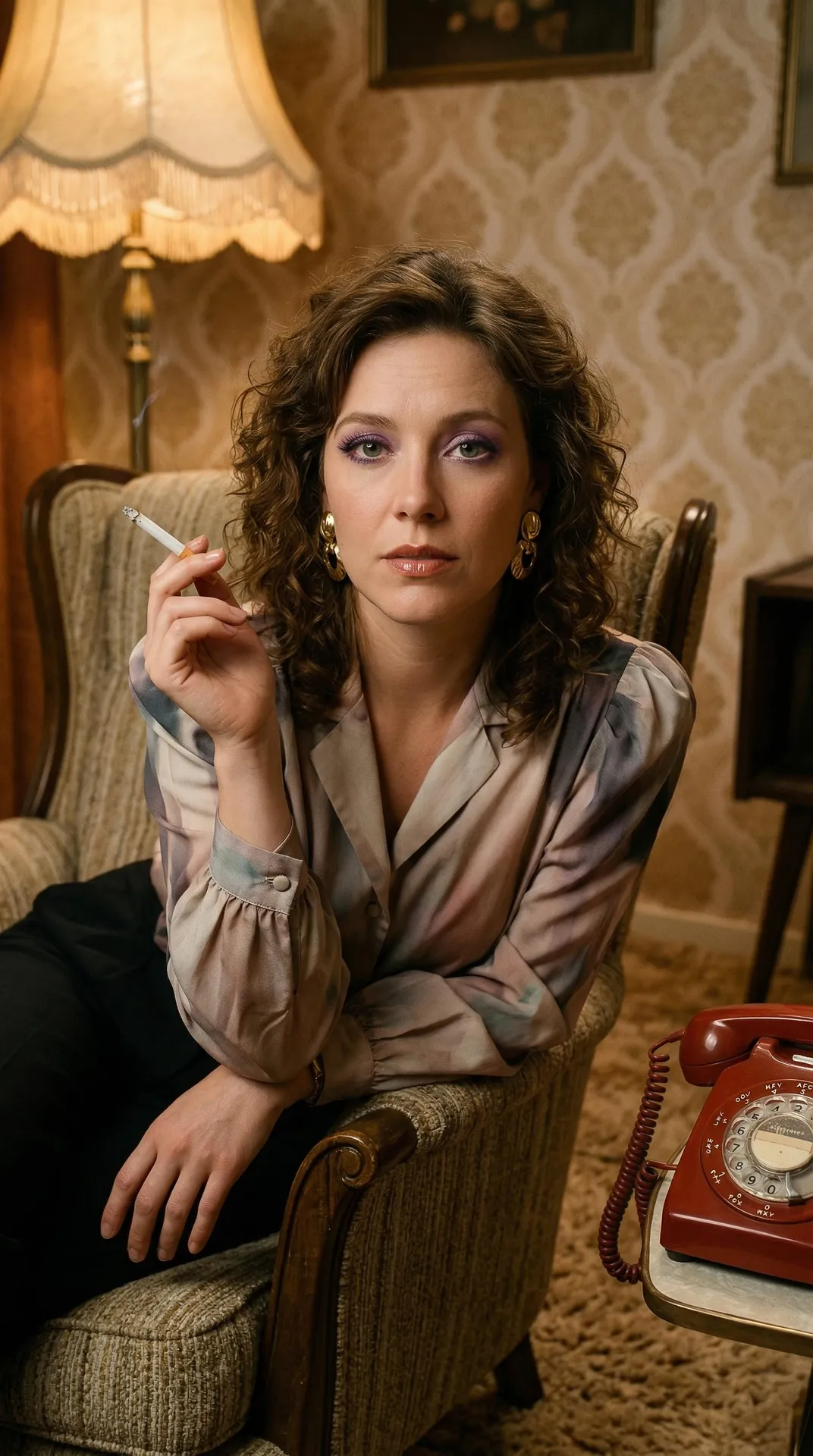 Makeup And Earrings In A Portrait