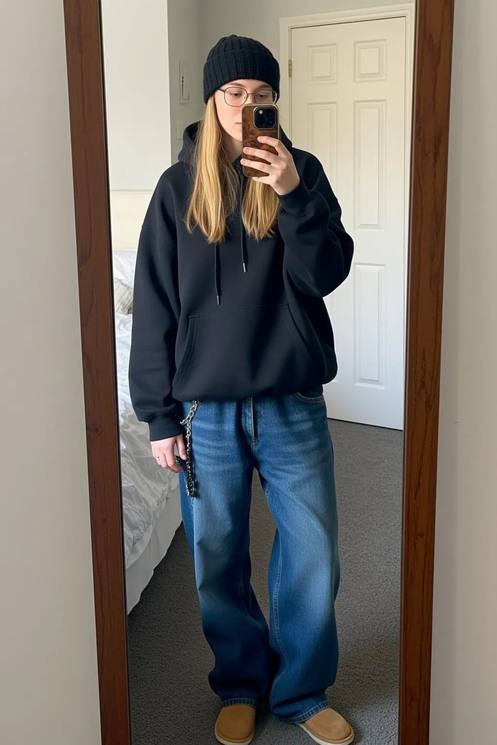 Glasses In Bedroom Portrait
