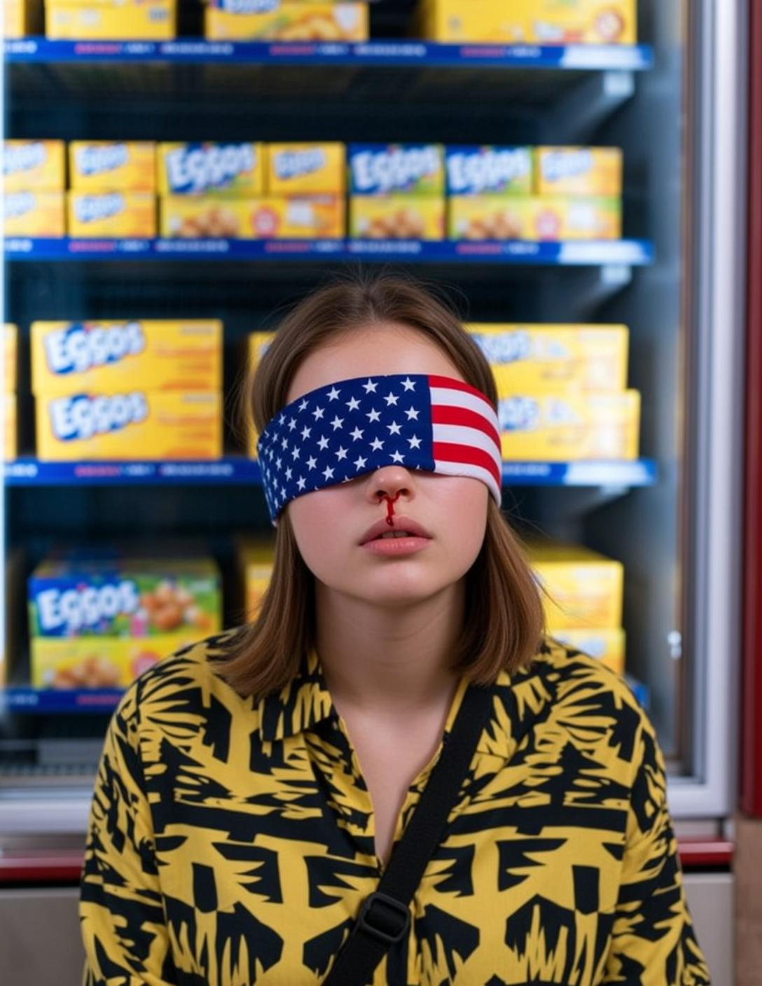 Frozen Aisle Nosebleed Look
