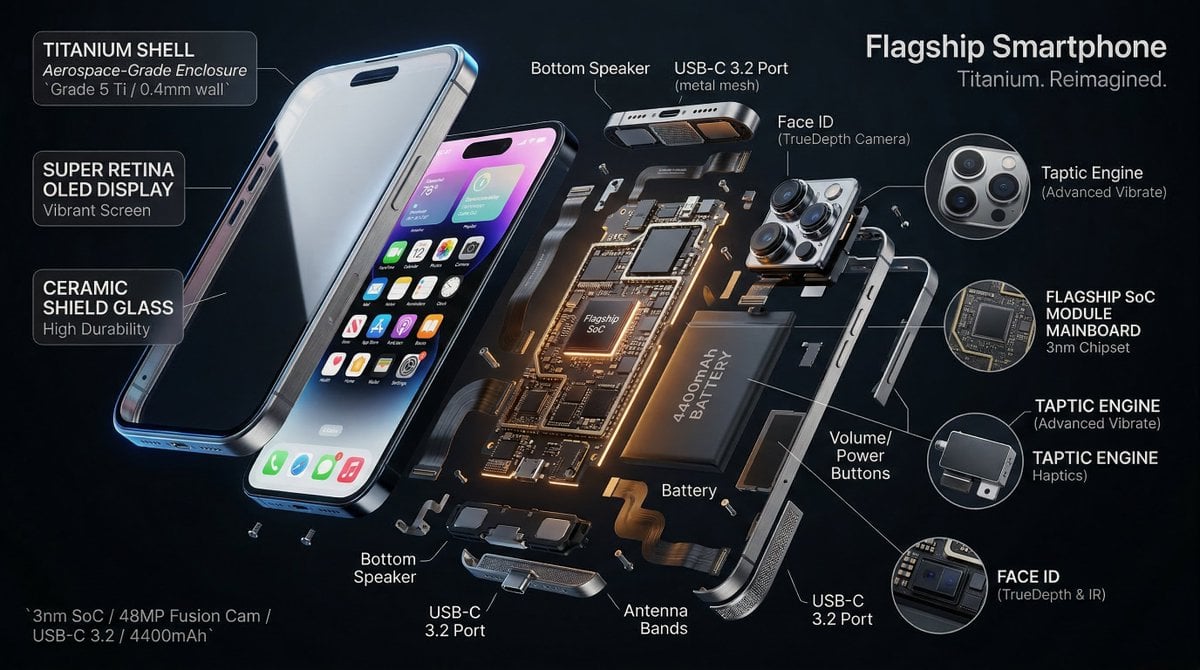3d Exploded View Product Components Bursting Outward