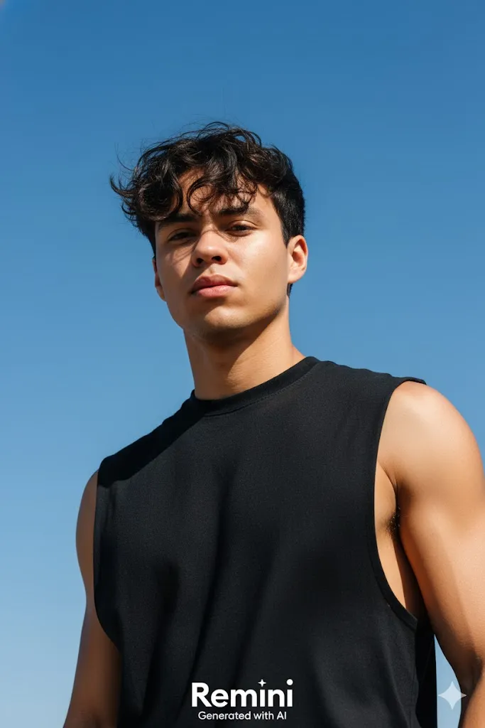 Masculine Portrait Under Blue Sky