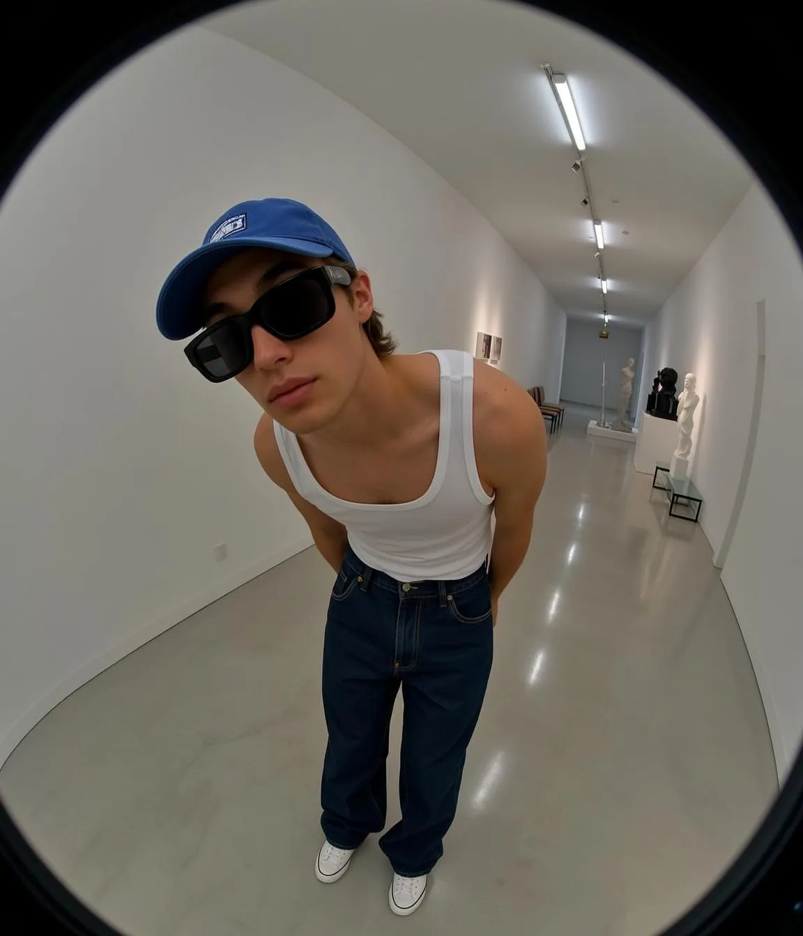 Sunglasses In Art Gallery Hallway