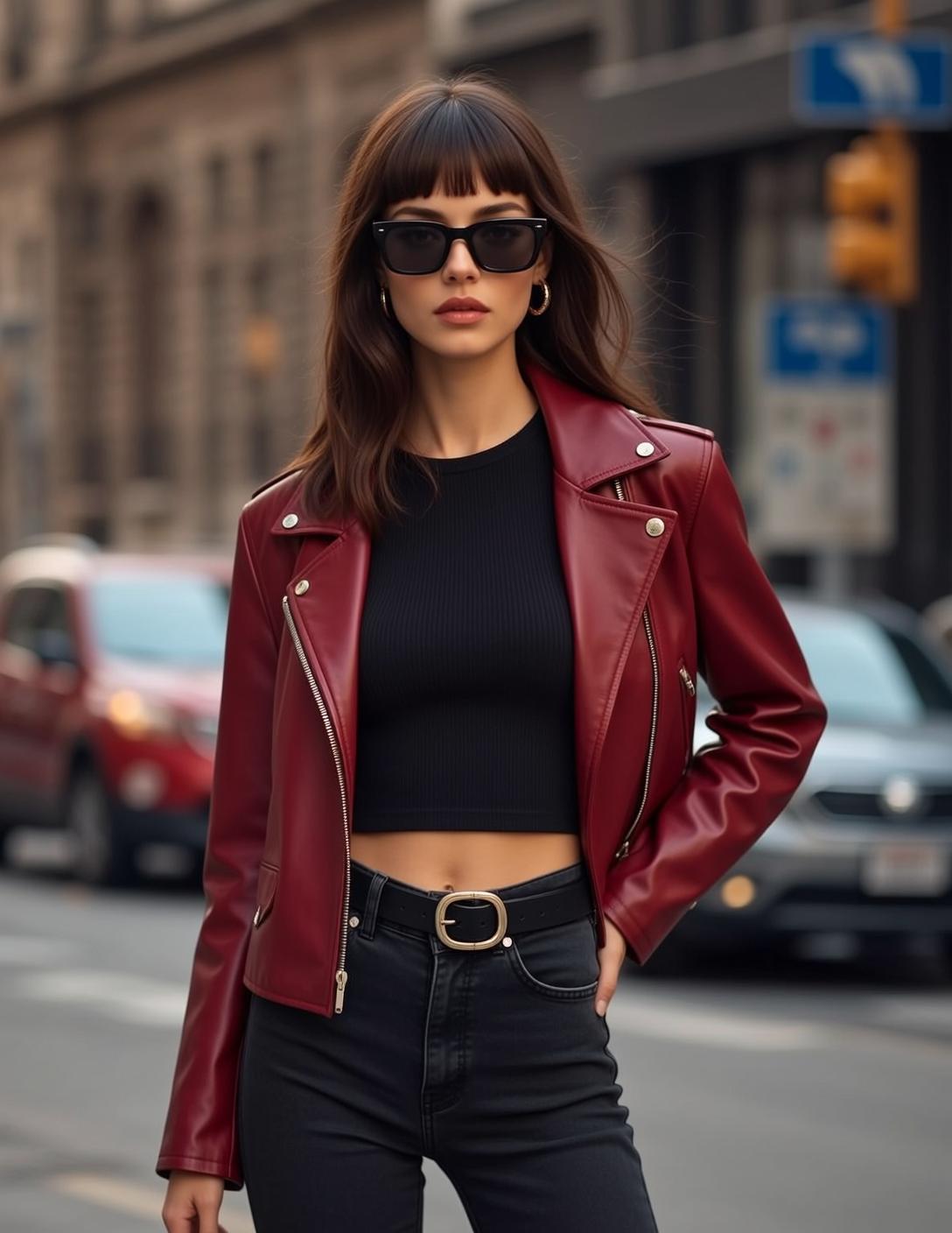 Red Moto Jacket Sunglasses