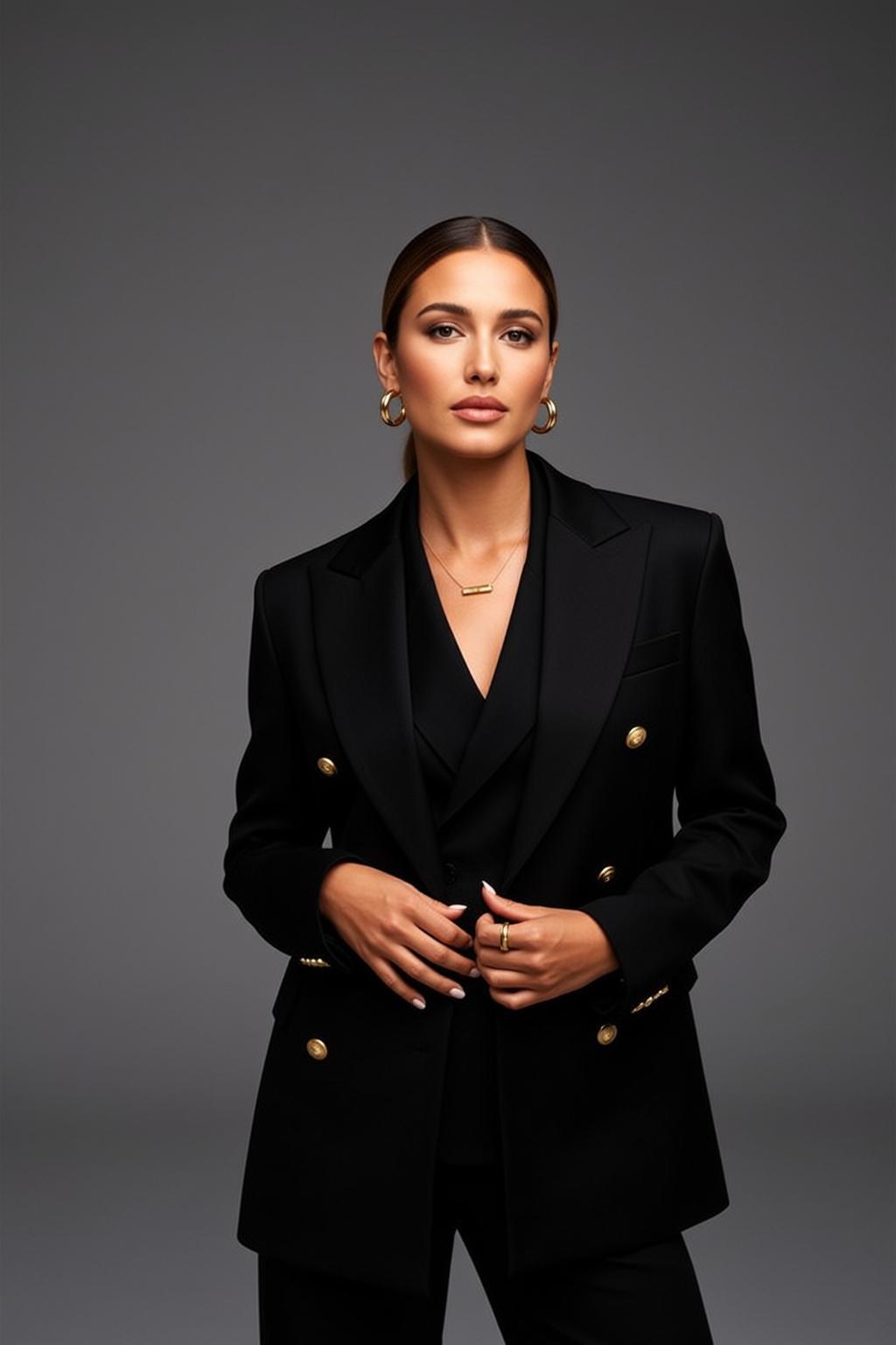 Luxury Pulled Back Sleek Ponytail Medium Skin