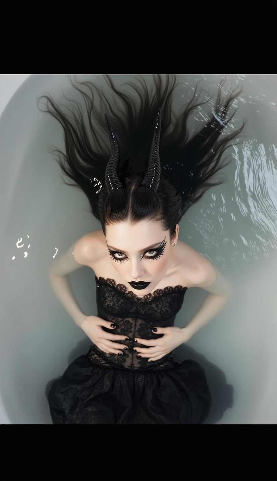 Dark Bath Fantasy Scene