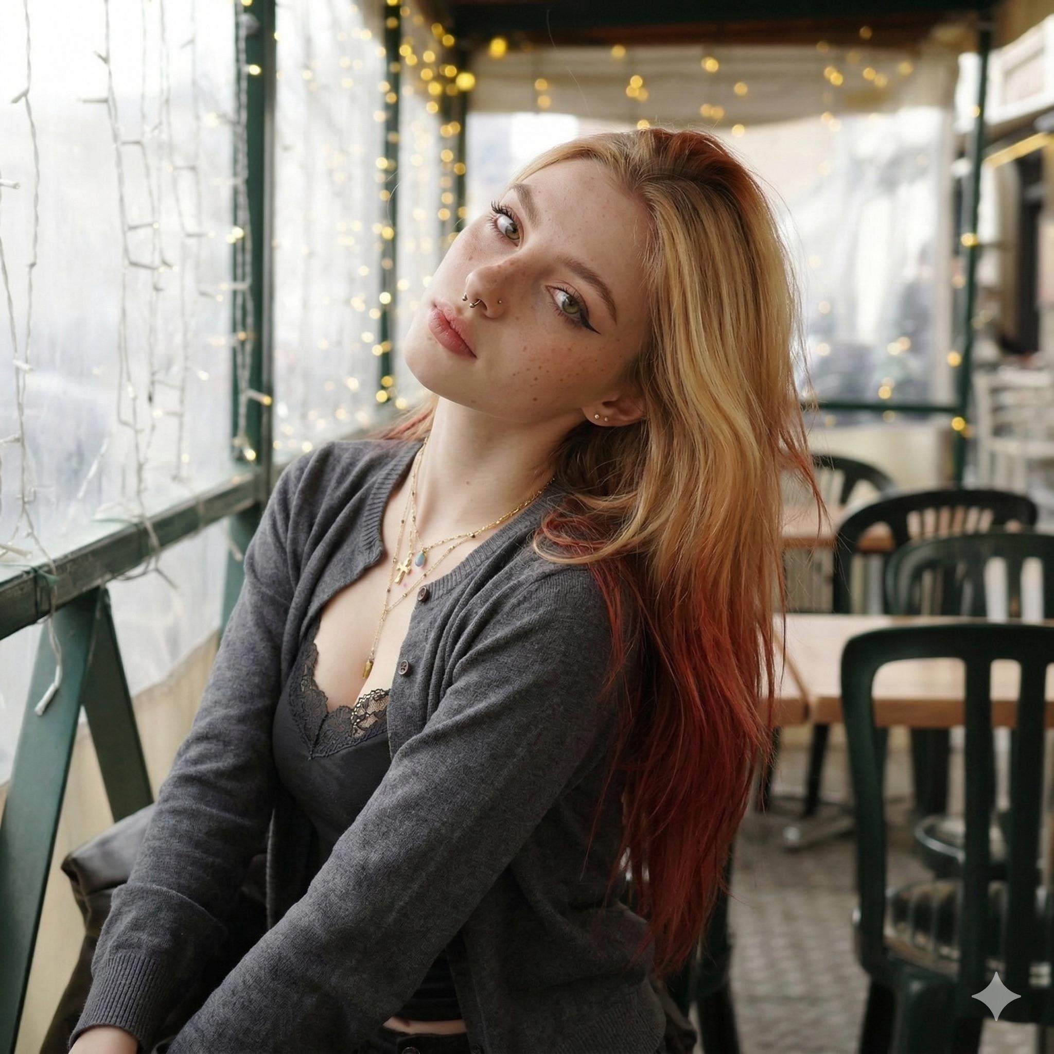 Aesthetic Cafe Portrait