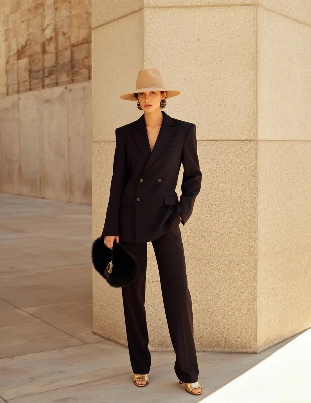 Fashion Week Dark Pulled Back Fair Black