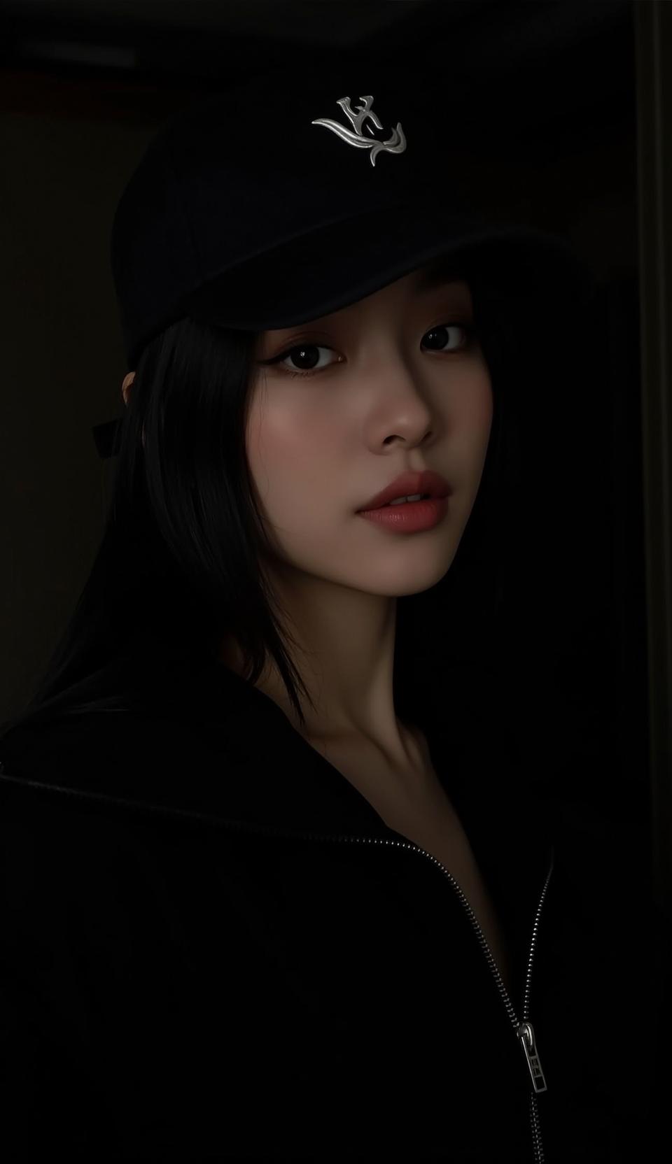 Dark Wall Cap Portrait