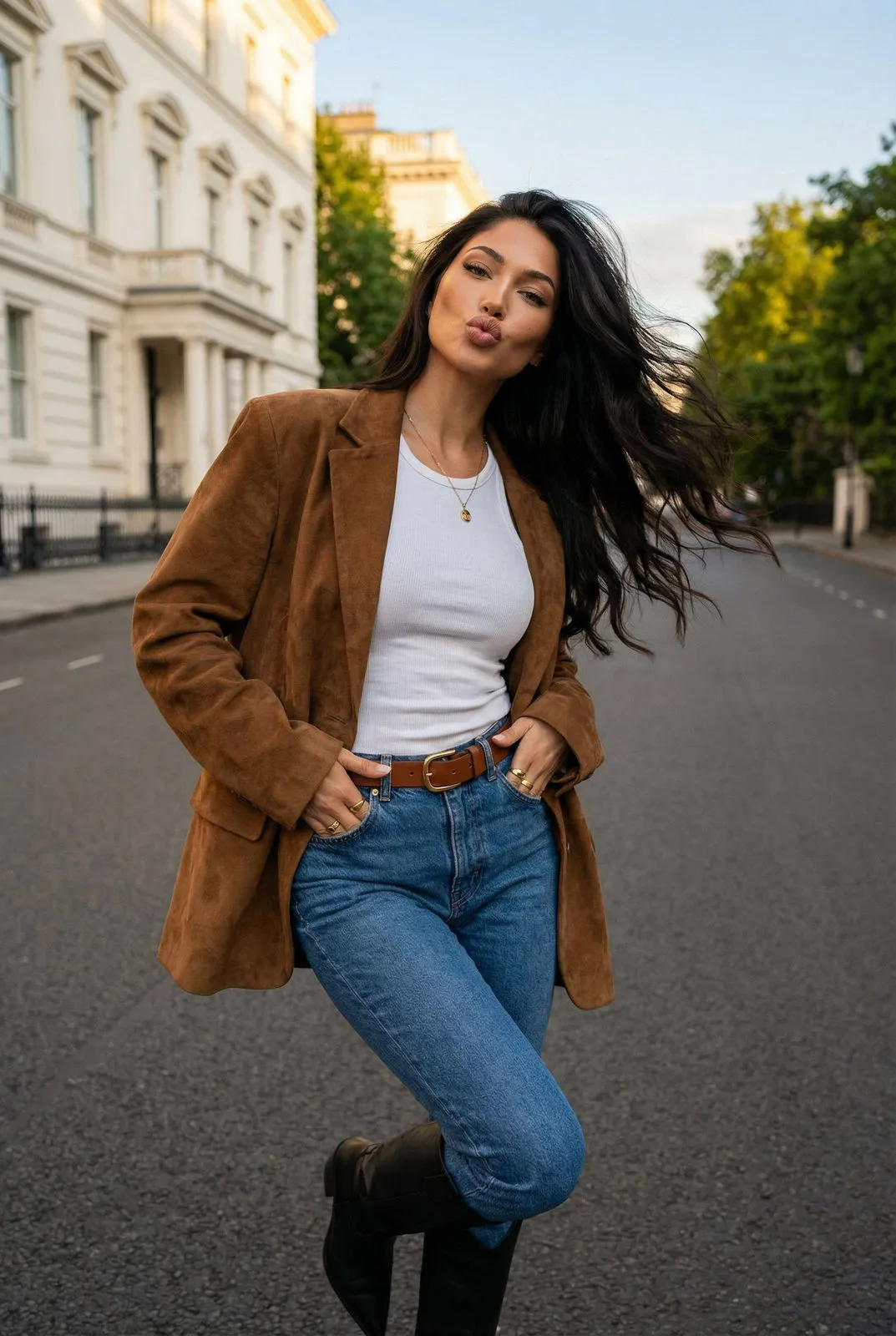 Necklace And Rings On A Street