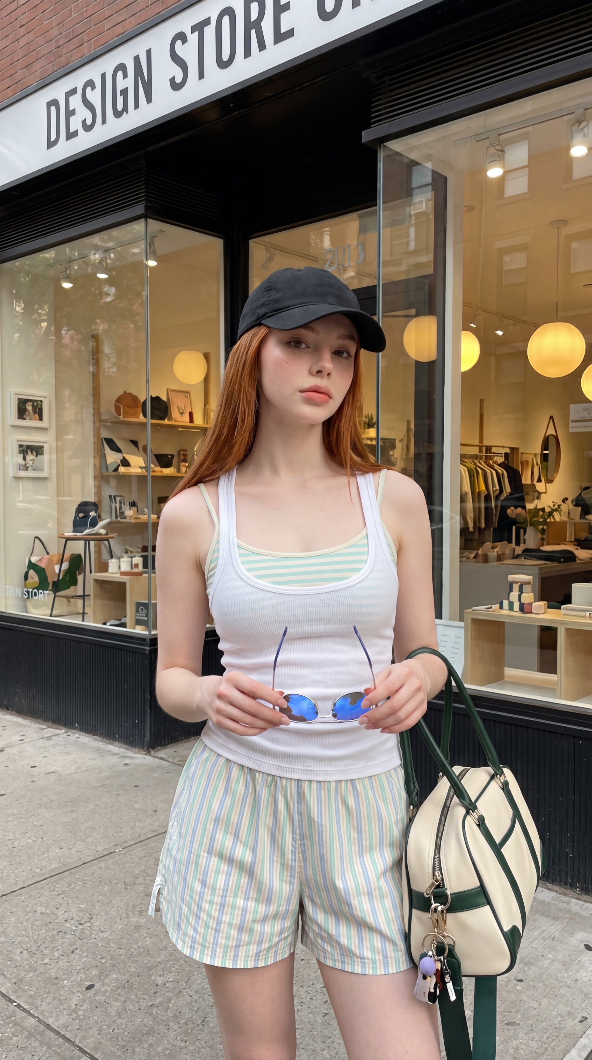 Street Fashion City Sidewalk Modern Boutique