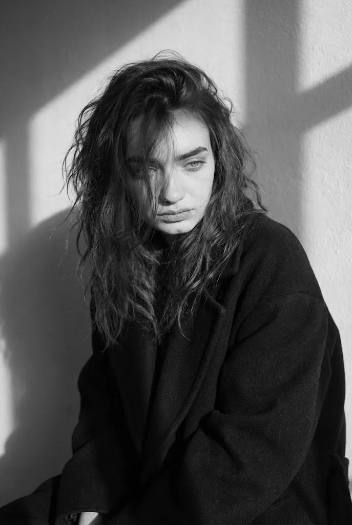 Window Shadow Coat Portrait