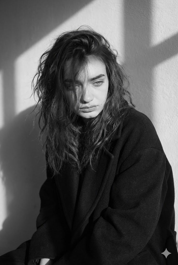 Window Shadow Coat Portrait