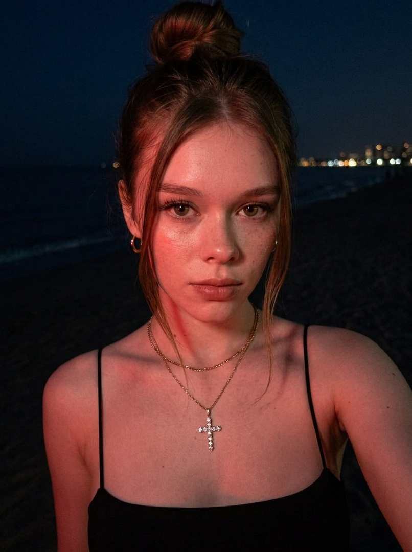 Black Spaghetti Strap Top In Dark