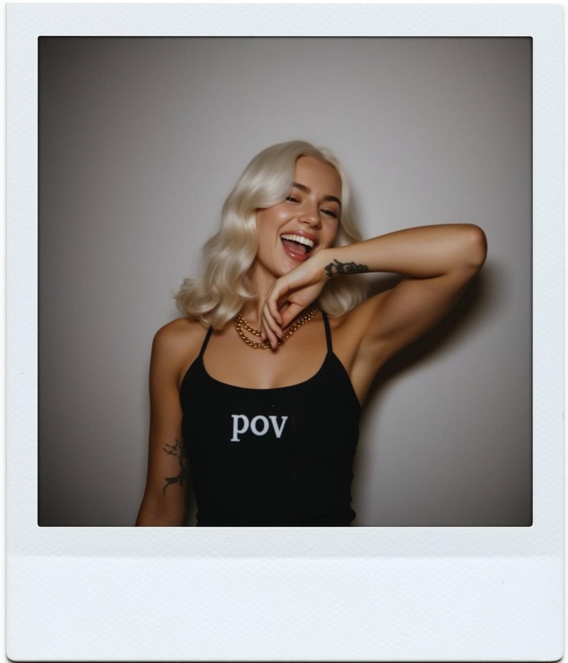 Laughing Black Tank Portrait