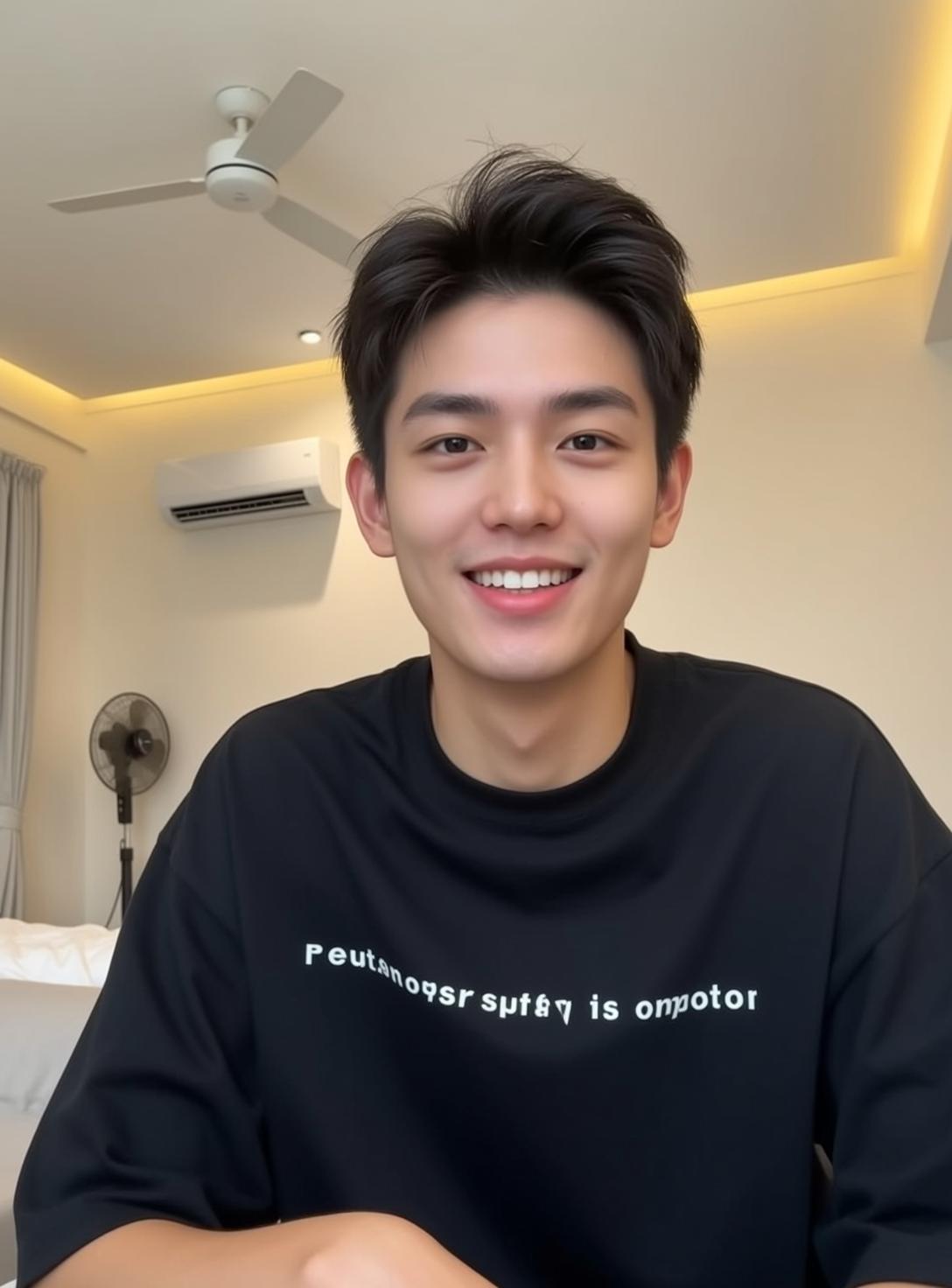 Explore Positioned Facing Directly Wide Genuine Smile