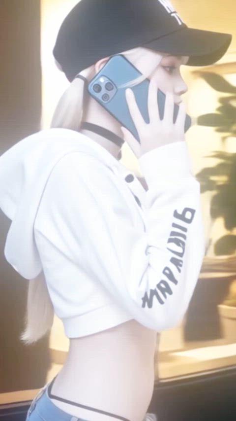 Black Baseball Cap White Remix In Profile