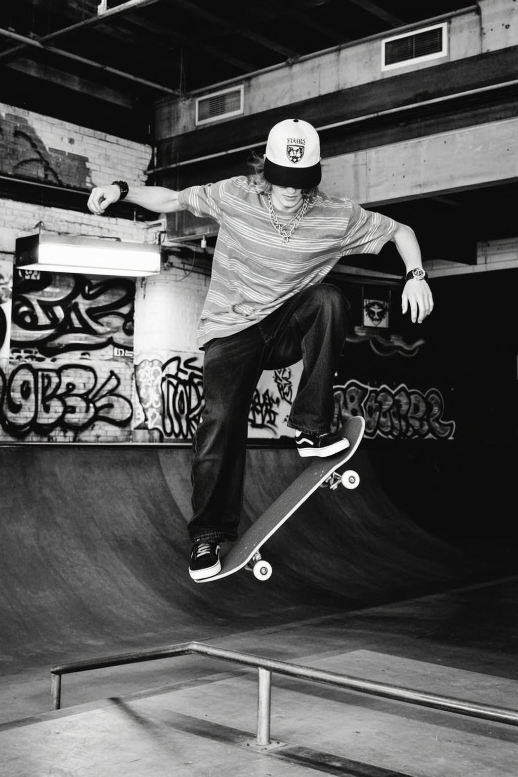 Indoor Skatepark Blonde Skate Jump