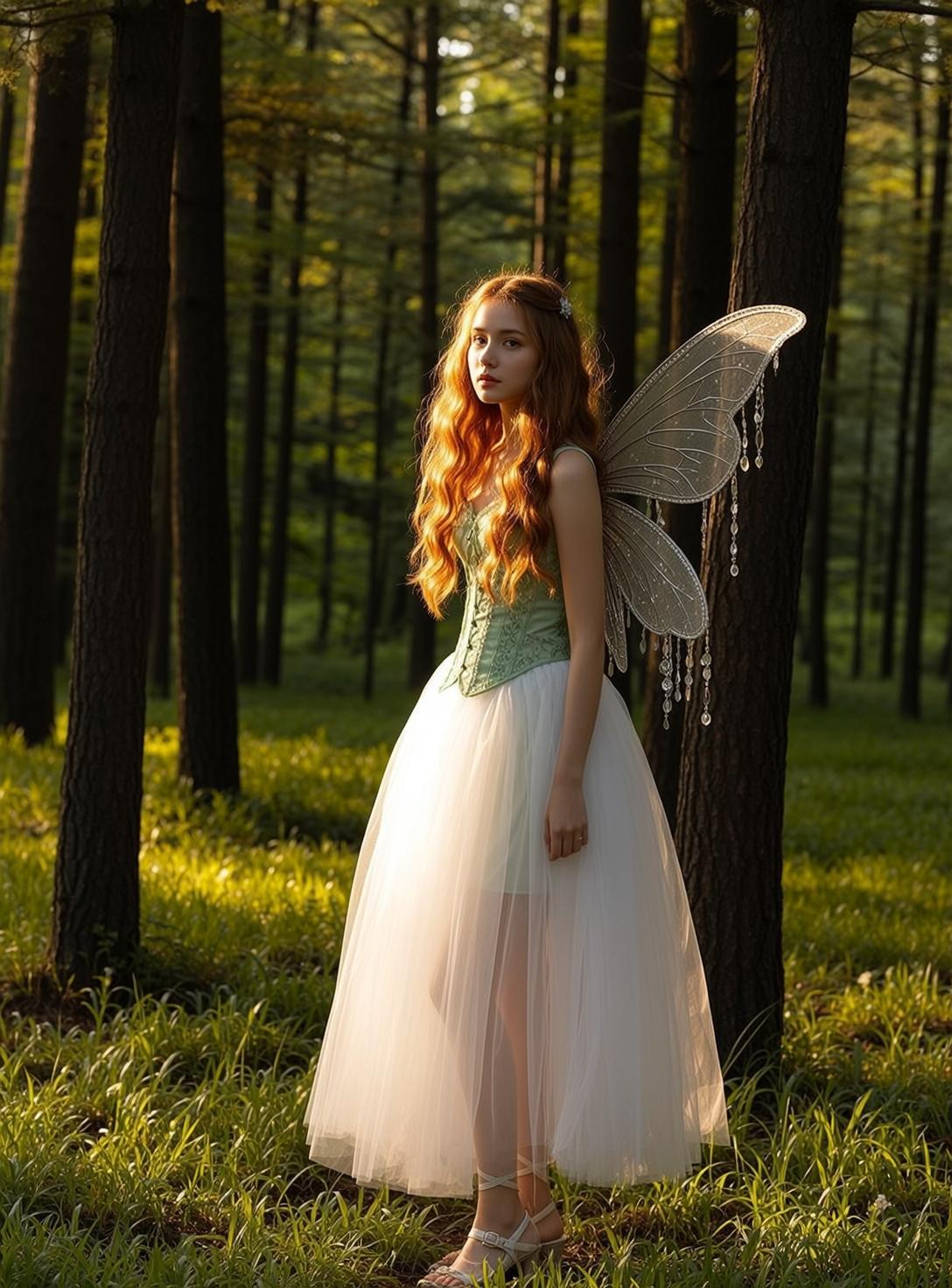 Green Corset Fairy Portrait