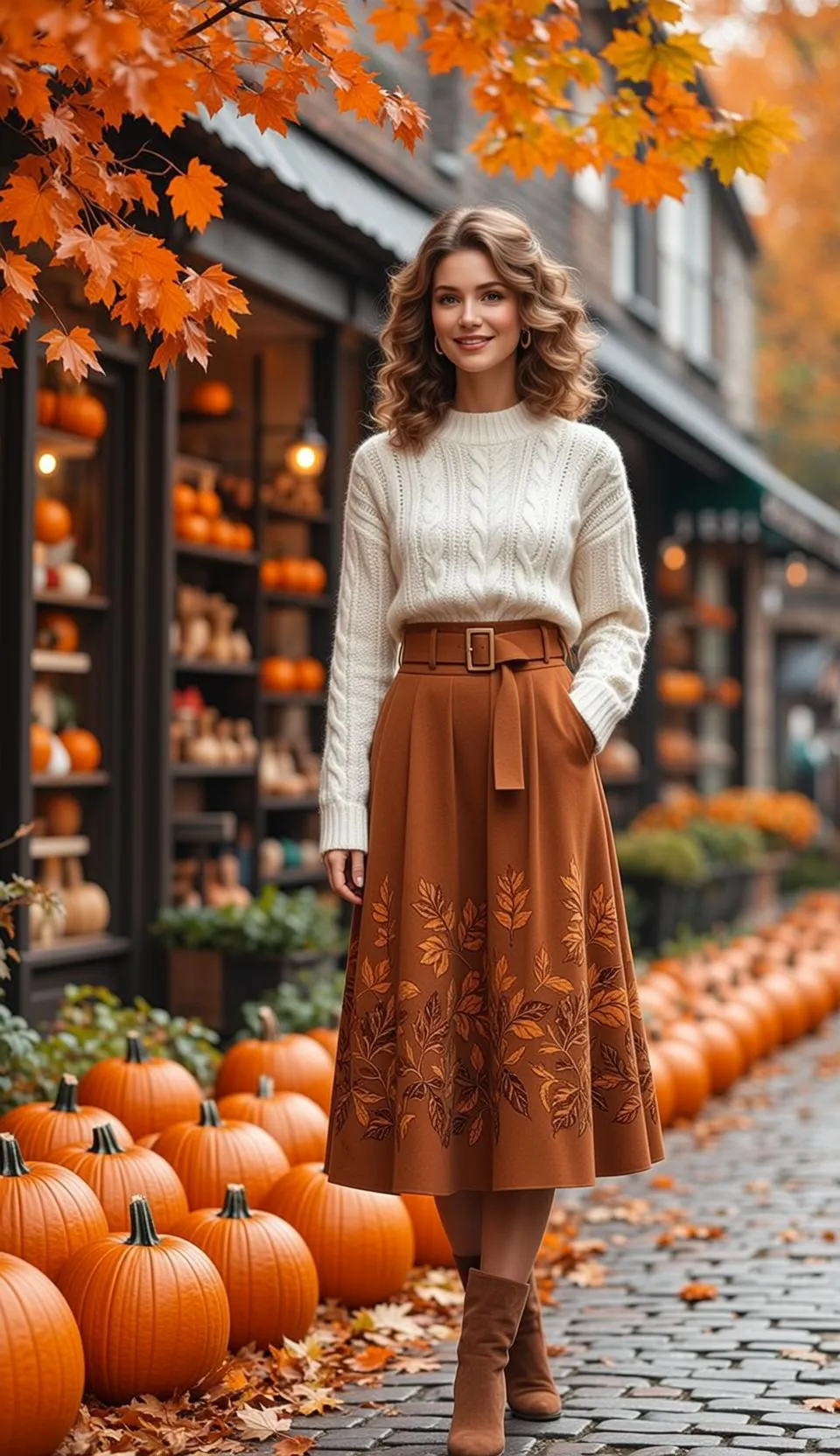 Cable Knit Pumpkin Street