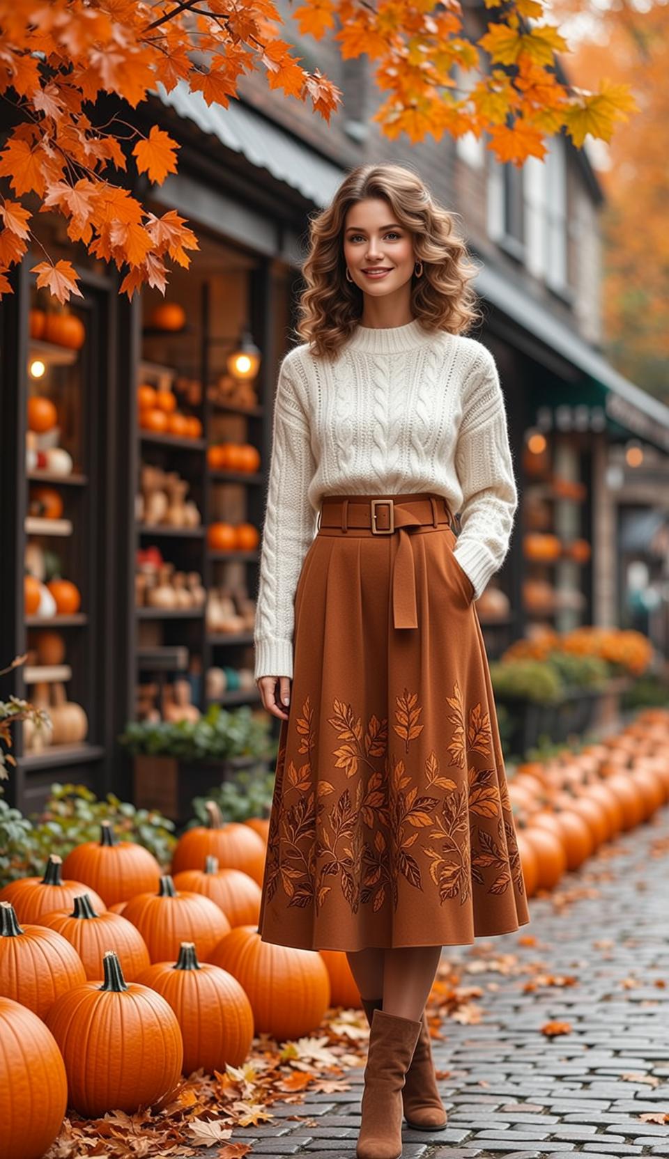 Cable Knit Pumpkin Street