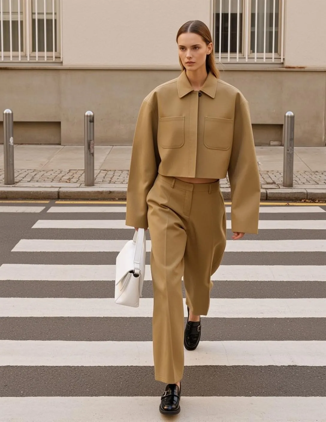 Fashion Week Young Brown Pulled Back Fair
