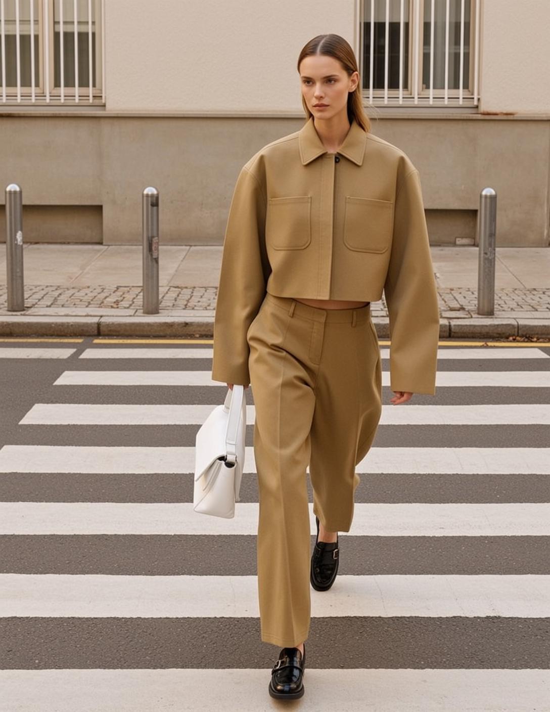 Fashion Week Young Brown Pulled Back Fair