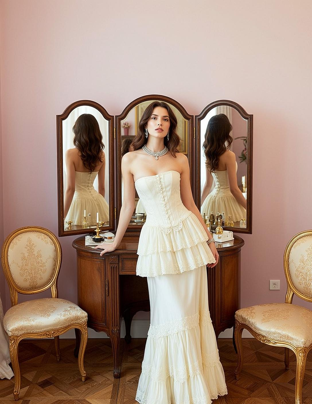 Ivory Corset Dressing Room
