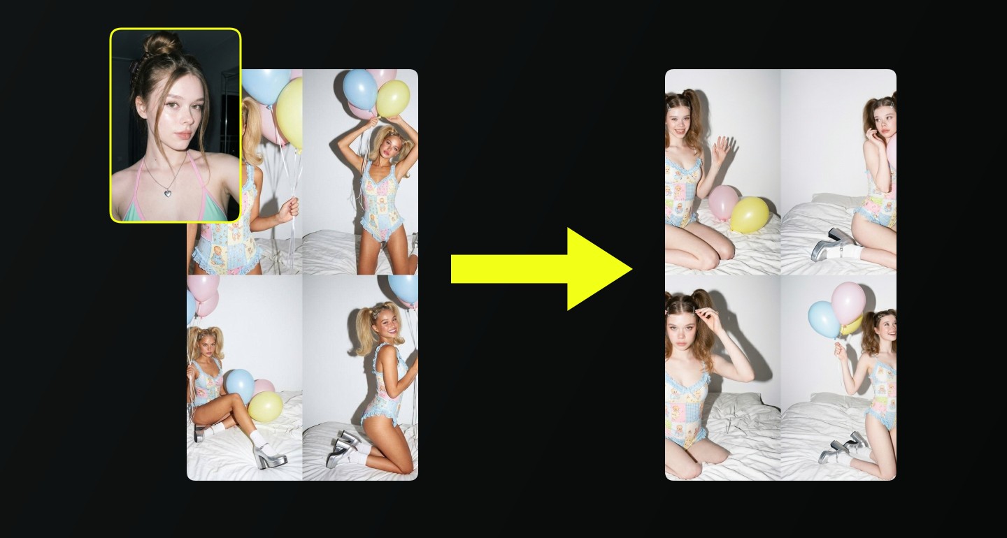 Mila remix walkthrough for Twin Ponytails Patchwork Bodysuit Balloons Bed Flash
