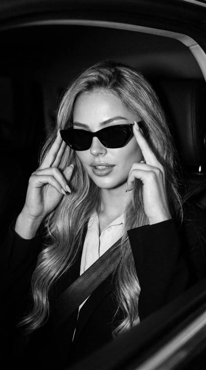 Sunglasses In Car Portrait