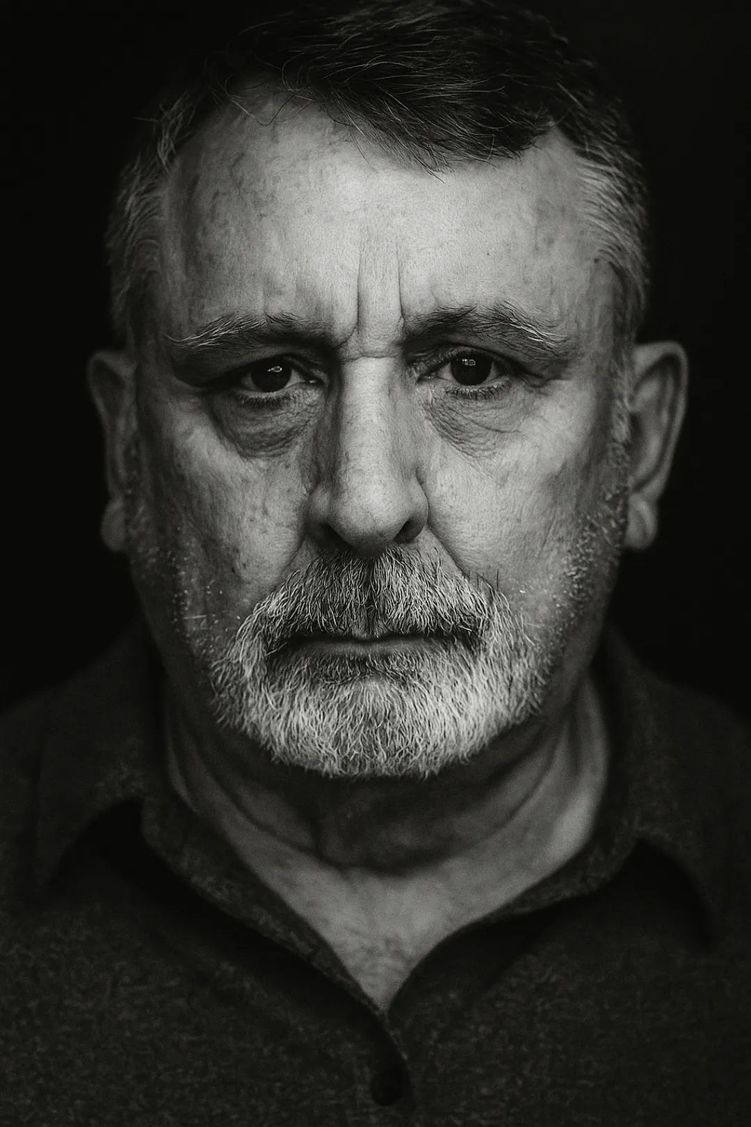 Dramatic Portrait Of An Older Man