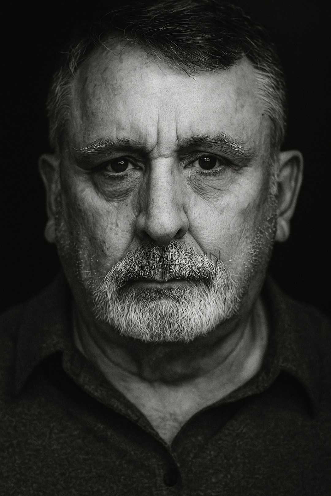 Dramatic Portrait Of An Older Man